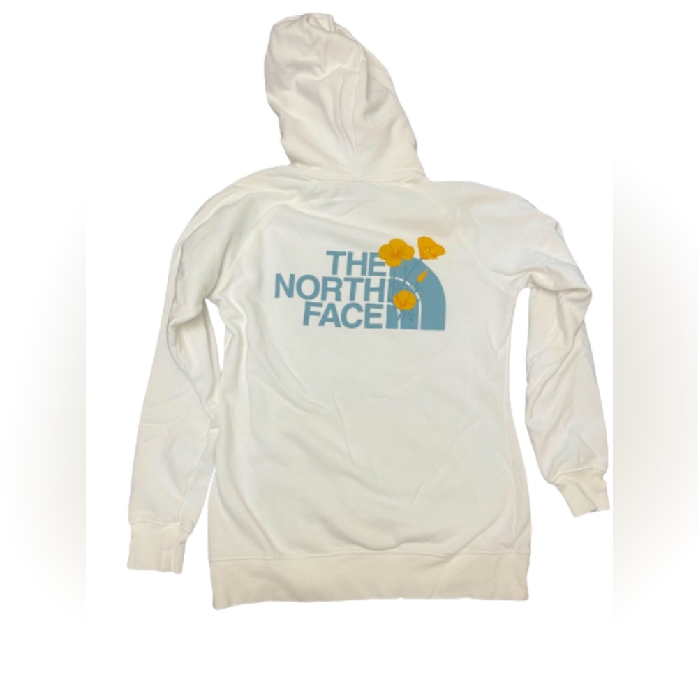 White The North Face hoodie size  S
